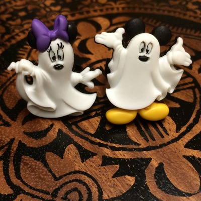 Ghost mickey or minnie adjustable ring - Thumbnail 1