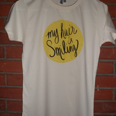 Smiling hair t-shirt
