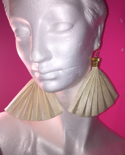 Paper Fan Earrings