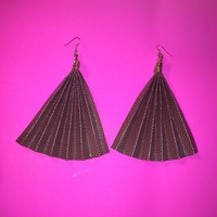 Paper Fan Earrings - Thumbnail 1