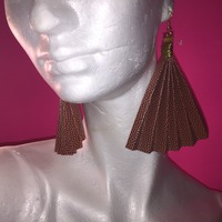 Paper Fan Earrings - Thumbnail 2