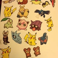 Grab Lot! 10+ stickers! Pokemon Pan Stickers - Thumbnail 2