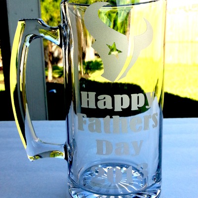 Houston texans father's day beer mug