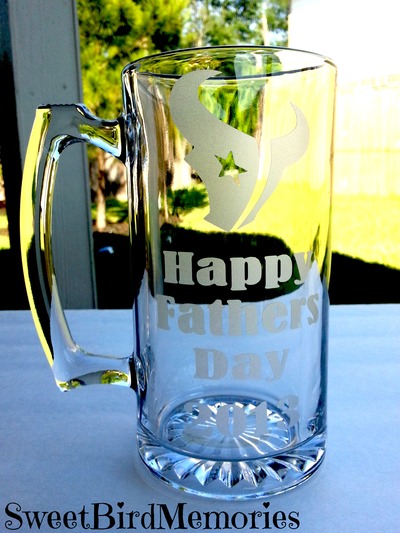 Houston texans father's day beer mug