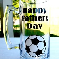 Fathers Day Soccer Fan Beer Mug