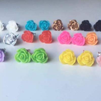 Rose earrings -