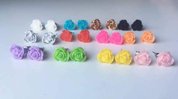 Rose Earrings -