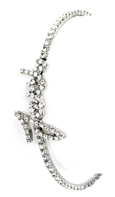 Crystal Studded Faith Bracelet