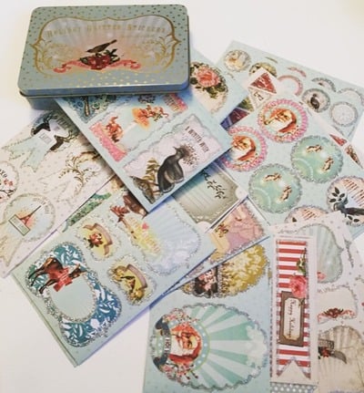 Holiday Glitter Sticker Set