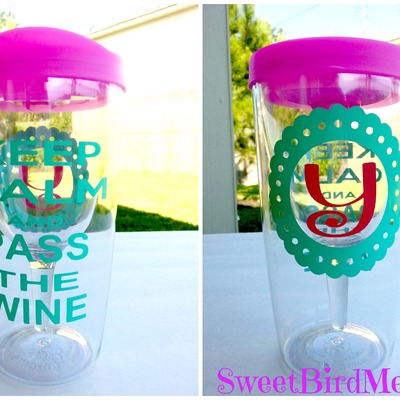 Keep calm and pass the wine vino2go cup