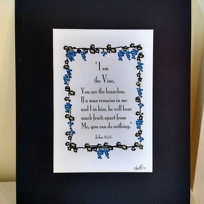 John 15:5, i am the vine...