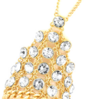 Acrylic Jewel Studded Slave Bracelet - Thumbnail 1