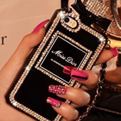 Iphone 6 case, luxury phone case diamond perfume bottle style 