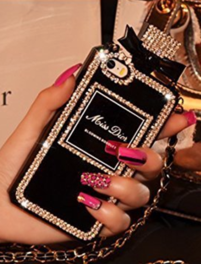 iPhone 6 Case, Luxury Phone Case Diamond Perfume Bottle Style 