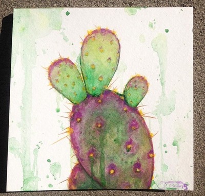 Cactus Watercolour