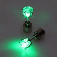  Pair Fashion Cool Shiny Glowing Led Earrings Studs Light Party - Thumbnail 1