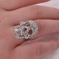 Gothic Punk Crystal Ring