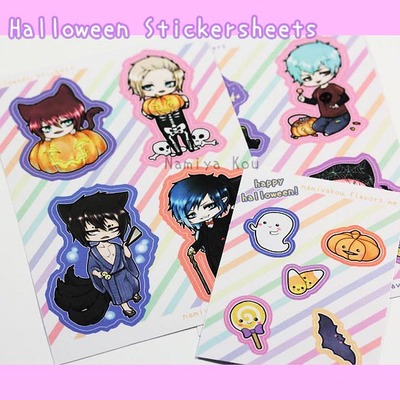 Halloween sticker sheets (ocs)