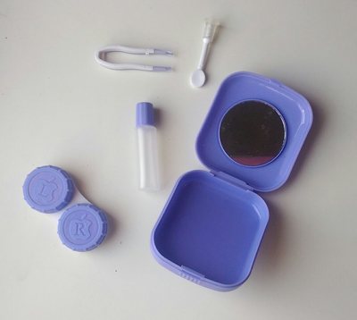 Mini Contact Lense Carrier Case w/accessories