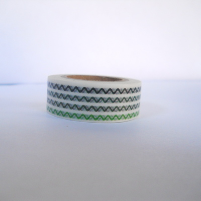 Green squiggle washi  - Thumbnail 5