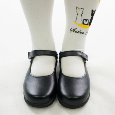 Cosplay/ lolita round toe matt black pu leather school uniform shoes free ship sp141358 - Thumbnail 3