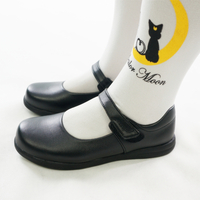 Cosplay/ Lolita Round Toe Matt Black PU Leather School Uniform Shoes Free Ship SP141358 - Thumbnail 3