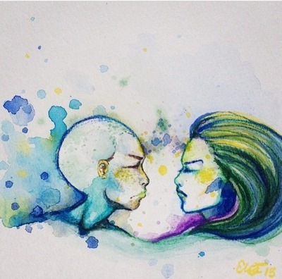 Gemini Watercolor 