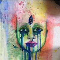 Mini watercolour portrait oo2 - Thumbnail 1