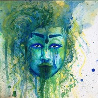 Mini watercolour portrait oo3 - Thumbnail 1