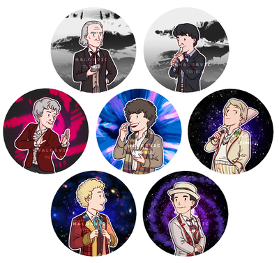 Doctor Who Buttons (Classic Era)