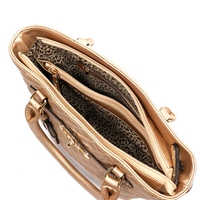 "Stephanie" Quilted Top Handle Satchel - Thumbnail 4