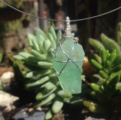 Green Calcite Pendant