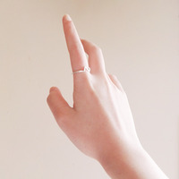 Heartbeat silver ring - Thumbnail 3