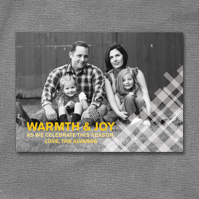 Warmth and joy printable photo card