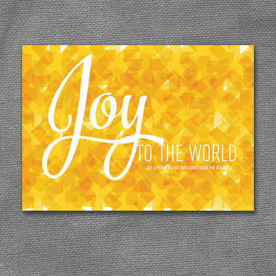Joy to the world printable photo card