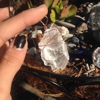 Selenite Window Pendant - Thumbnail 1