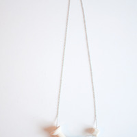 Wood Glass Necklace NL0981 - Thumbnail 3