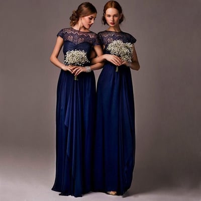short sleeve lace bridesmaid dresses, navy bridesmaid dresses, custom bridesmaid dresses, modest bridesmaid dress, cheap bridesmaid dresses, 146520