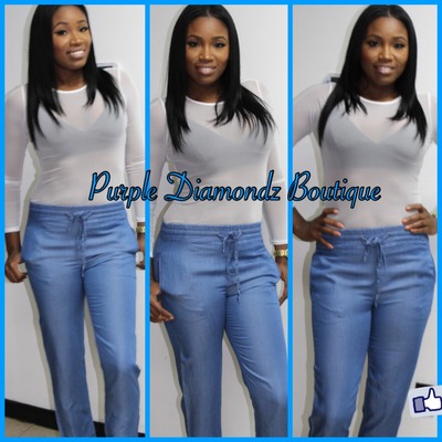 Denim Inspired Pants