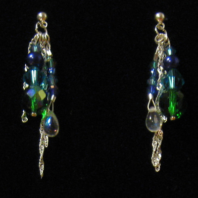 Dangle shimmer earrings