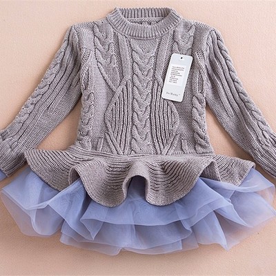 Lily sweater dress- gray