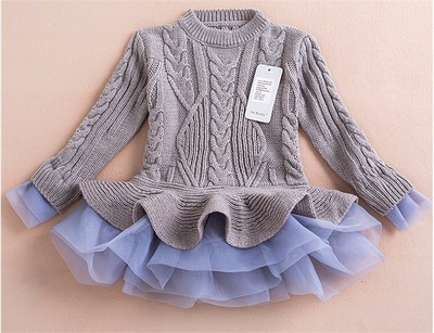 Lily Sweater Dress- Gray