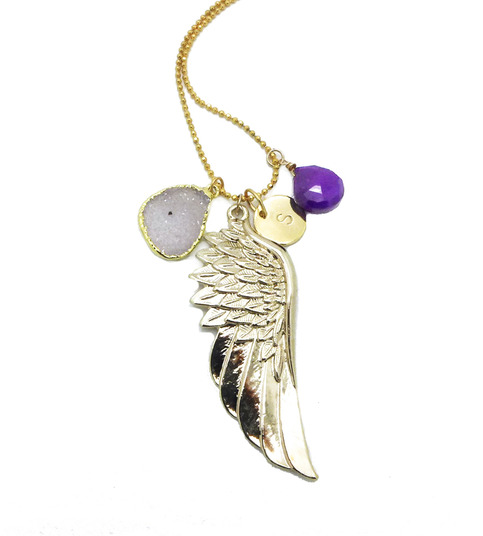 Angel's Wings Charm Necklace