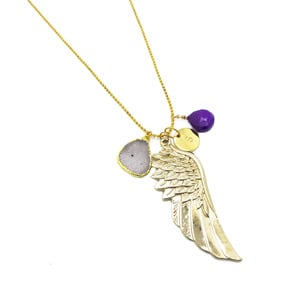 Angel's Wings Charm Necklace - Thumbnail 1