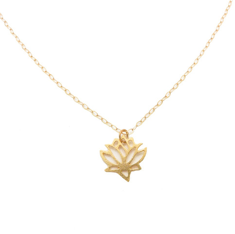 Gold Lotus Necklace