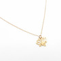 Gold Lotus Necklace-2