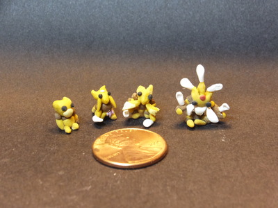 Mini Pokemon #63,64,65, and Mega Alakazam