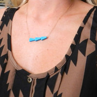 Arrow necklace in turquoise, this way - Thumbnail 1
