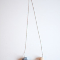 Grey Beads Glass Necklace NL0947 - Thumbnail 3