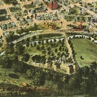 Oakland, Maryland in 1906 - Bird's Eye View, Map, Aerial, Panorama, Vintage, Antique, Reproduction, Giclée, Fine Art, Wall Art, History - Thumbnail 1
